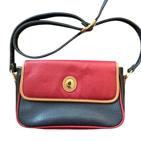 Vtg Alfred Sung Tri-Color Leather Crossbody Bag | Minimalist Retro 90s Designer - Picture 1 of 6